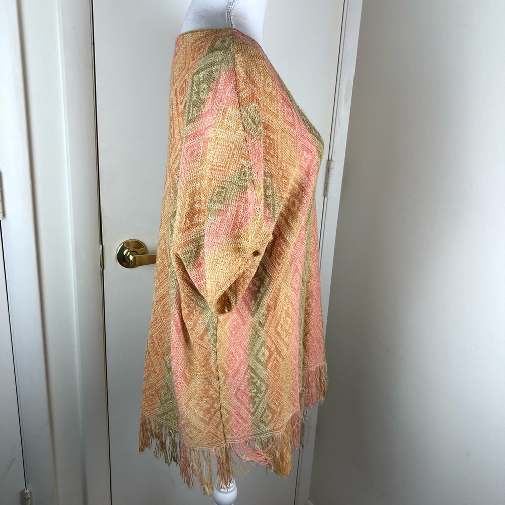 Ruby Rd Womens Aztec Print Tunic Top Fringe Hemli… - image 7